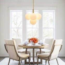 LAMPA SUFITOWA WISZĄCA ZŁOTA APP1574-5CP