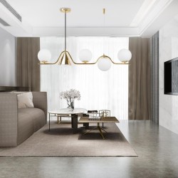 LAMPA SUFITOWA WISZĄCA Gold APP1662-5CP