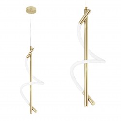 LAMPA WISZĄCA LED G015-CP ZŁOTA