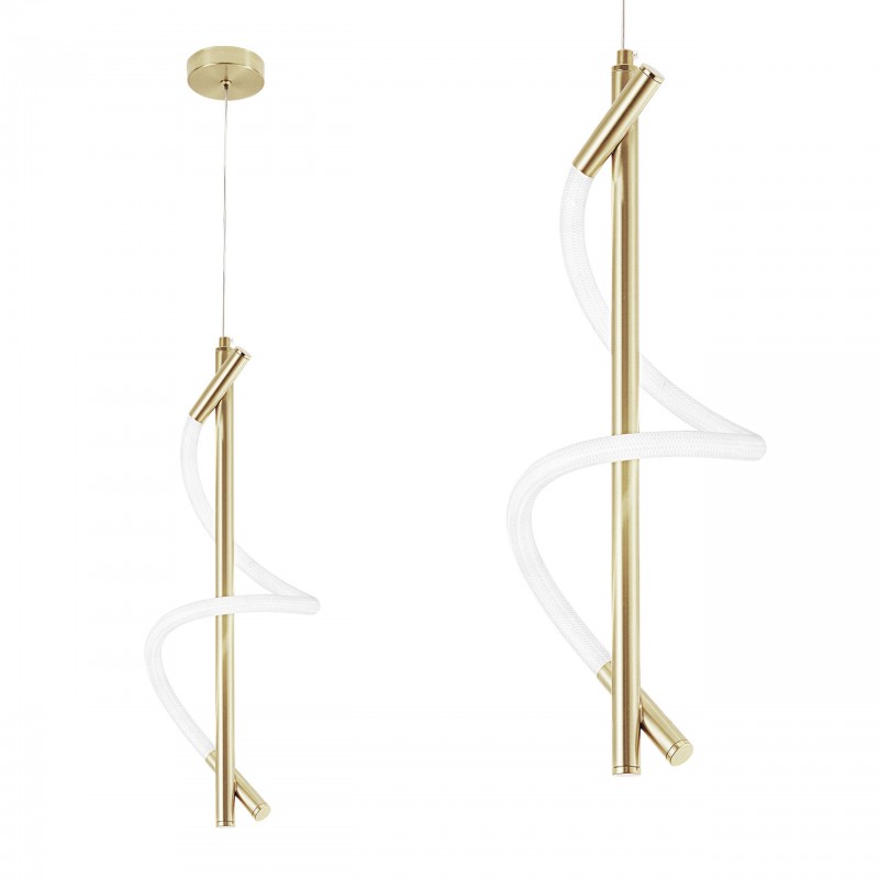 LAMPA WISZĄCA LED G015-CP ZŁOTA