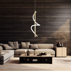 LAMPA WISZĄCA LED G015-CP ZŁOTA