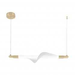 LAMPA WISZĄCA LED G011-CP BIAŁY/ZŁOTY