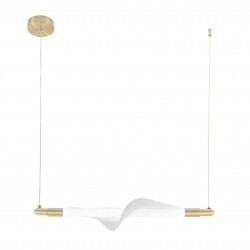 LAMPA WISZĄCA LED G011-CP BIAŁY/ZŁOTY