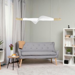 LAMPA WISZĄCA LED G011-CP BIAŁY/ZŁOTY