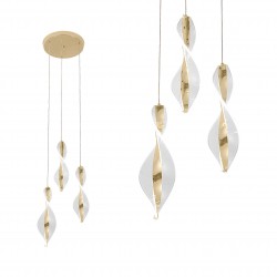 LAMPA WISZĄCA LED G028-3CP ZŁOTY