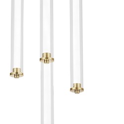 LAMPA WISZĄCA LED G024-4CPR ZŁOTA