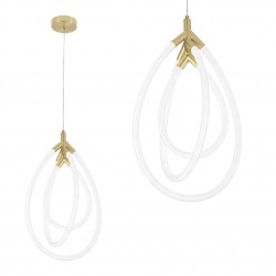 LAMPA WISZĄCA LED G018-CP ZŁOTA