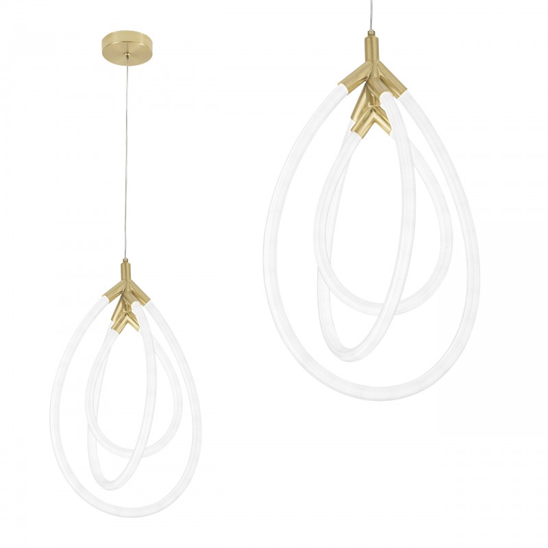 LAMPA WISZĄCA LED G018-CP ZŁOTA