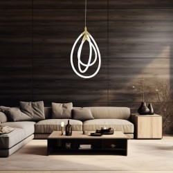 LAMPA WISZĄCA LED G018-CP ZŁOTA