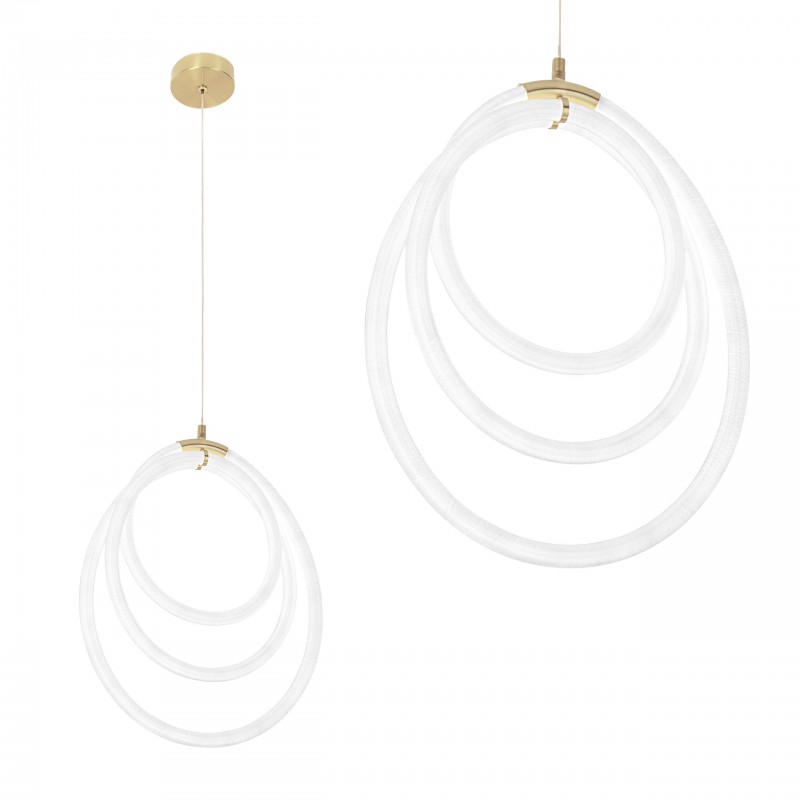 LAMPA WISZĄCA LED G016-CP ZŁOTA