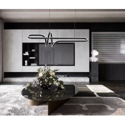 LAMPA WISZĄCA LED G038-CP CZARNA