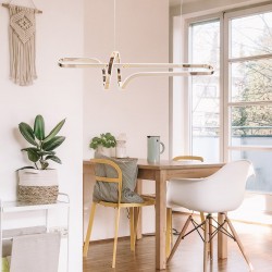 LAMPA WISZĄCA LED G039-CP Złota