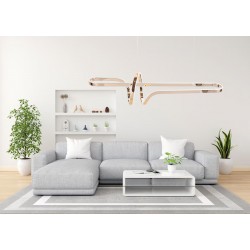 LAMPA WISZĄCA LED G039-CP Złota