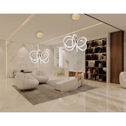 LAMPA WISZĄCA LED G037-CP ZŁOTA