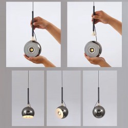 LAMPA SUFITOWA WISZĄCA LED G086-1CP Złota