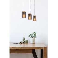 LAMPA SUFITOWA WISZĄCA APP1812-3CP Frosted Grey