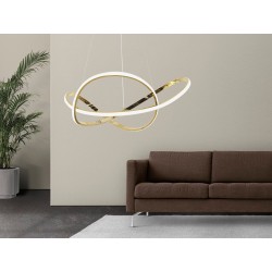 LAMPA WISZĄCA LED G078-1CP ZŁOTA