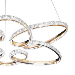 LAMPA WISZĄCA LED G001-CP ZŁOTA