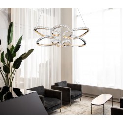 LAMPA WISZĄCA LED G001-CP ZŁOTA