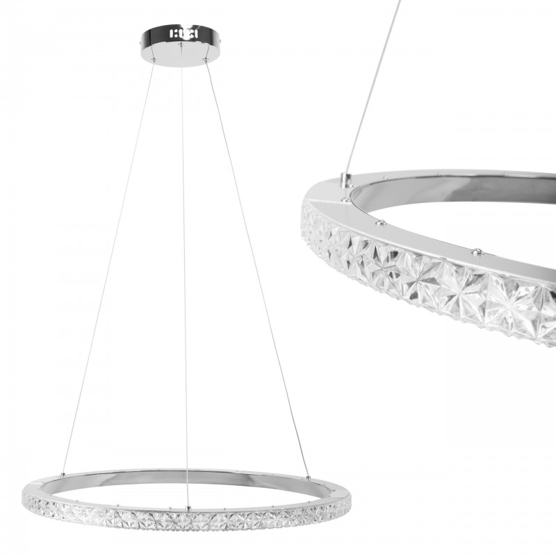 LAMPA WISZĄCA LED MS010-CP 59cm Chrom