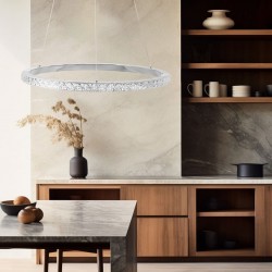 LAMPA WISZĄCA LED MS010-CP 59cm Chrom