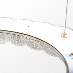 LAMPA WISZĄCA LED MS019-CP Różowe Złoto 60cm