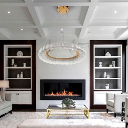 LAMPA WISZĄCA LED MS019-CP Różowe Złoto 60cm