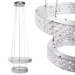 LAMPA WISZĄCA LED KRYSZTAŁOWA MS006-CP Chrom