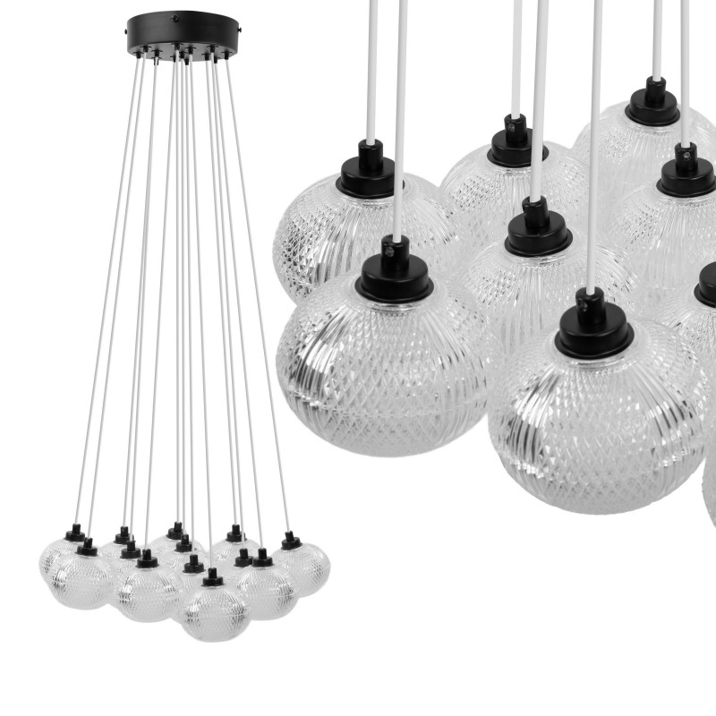 LAMPA SUFITOWA MS024-13CP Czarna