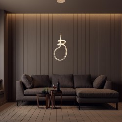 LAMPA WISZĄCA LED G071-CP ZŁOTA