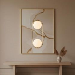 LAMPA SUFITOWA WISZĄCA G134-2CP GOLD