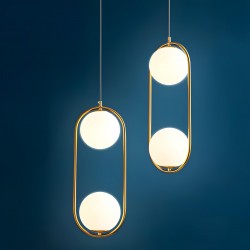 LAMPA SUFITOWA WISZĄCA G134-2CP GOLD