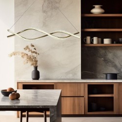 LAMPA WISZĄCA LED G033-CP ZŁOTA