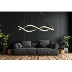 LAMPA WISZĄCA LED G033-CP ZŁOTA