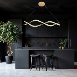 LAMPA WISZĄCA LED G033-CP ZŁOTA