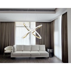 LAMPA WISZĄCA LED G035-CP ZŁOTA