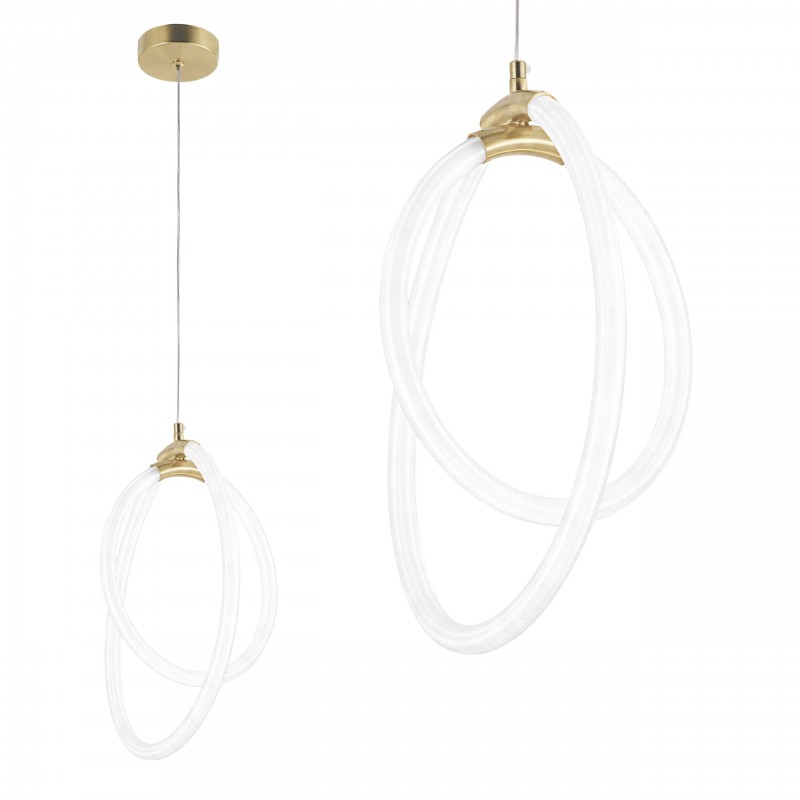 LAMPA WISZĄCA LED G019-CP ZŁOTA