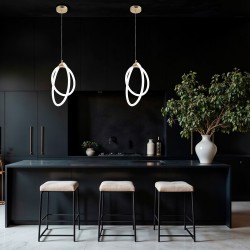 LAMPA WISZĄCA LED G019-CP ZŁOTA