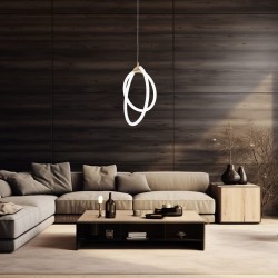 LAMPA WISZĄCA LED G019-CP ZŁOTA