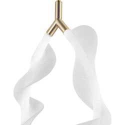 LAMPA WISZĄCA LED G013-1CP BIAŁY/ZŁOTY