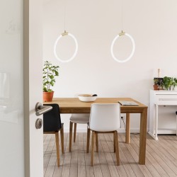 LAMPA WISZĄCA LED G020-CP ZŁOTA