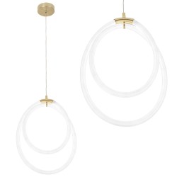 LAMPA WISZĄCA LED G021-CP Złota