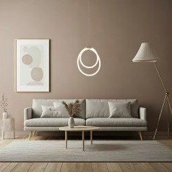 LAMPA WISZĄCA LED G021-CP Złota