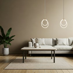 LAMPA WISZĄCA LED G021-CP Złota