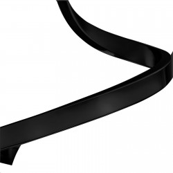 LAMPA WISZĄCA SZKLANA KULA SPIRALA APP1732-1CP CZARNA