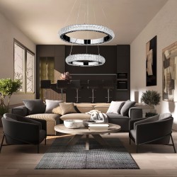 LAMPA WISZĄCA LED G044-2CP CHROM