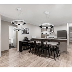 LAMPA WISZĄCA LED G044-2CP CHROM