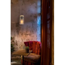LAMPA SUFITOWA WISZĄCA APP1810-1CP Frosted Grey