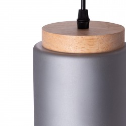 LAMPA SUFITOWA WISZĄCA APP1811-3CPR Frosted Grey