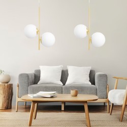 LAMPA SUFITOWA WISZĄCA Gold G118-2CP